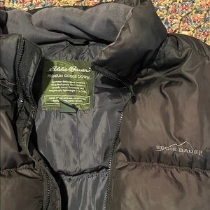 Eddie Bauer Charcoal Goose Down Vest